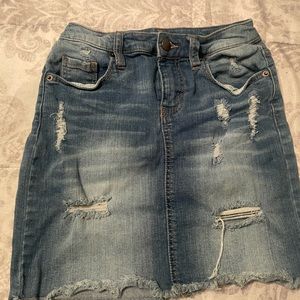 Used Denim Skirt, Size 0